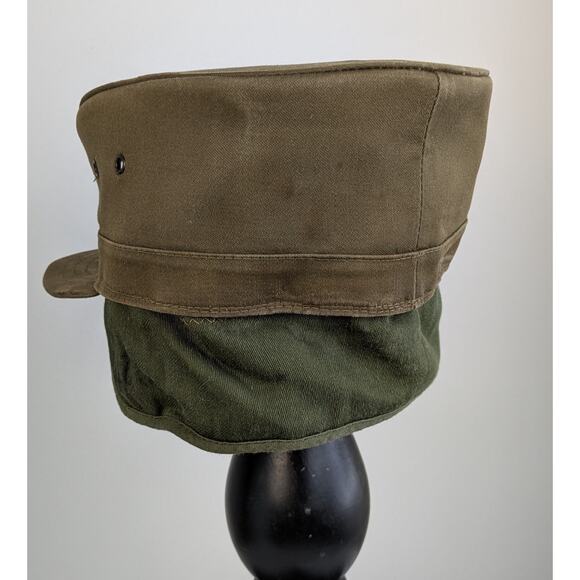 U.S. Army WWII Louisville Spring Up Cap w/ Earflaps + Signal Corp Pin Military - Picture 7 of 12